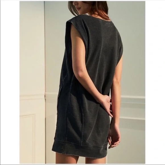 Daily Practice by Anthropologie Dory Tunic Dress, Small, Charcoal/Black - Picture 2 of 5